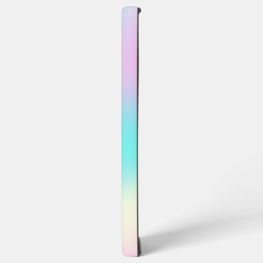 Hellfarbener holografischer Hintergrund Samsung Galaxy Hülle (Linke Seite)