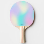 Hellfarbener holografischer Hintergrund Tischtennis Schläger (Vorderseite)