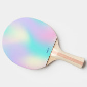 Hellfarbener holografischer Hintergrund Tischtennis Schläger (Seitenansicht)
