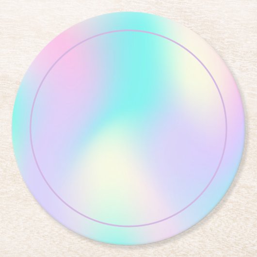 Hellfarbener holografischer Untersetzer (Vorderseite)