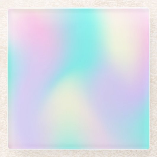 Hellfarbener holografischer Untersetzer (Vorderseite)