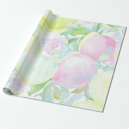 Hellfarbener Pfirsich Geschenkpapier (Ungerollt)