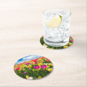 Hellfarbener Tulip-Untersetzer Runder Pappuntersetzer (Vor Ort)