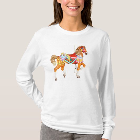 Hellfarbenes Karussell T-Shirt (Vorderseite)