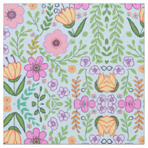 Hellfarbenes Muster nahtloser Blume Blau