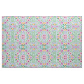 Hellfarbenes Muster nahtloser Blume Blau Stoff (Fat Quarter (45,7 x 55,9 cm))