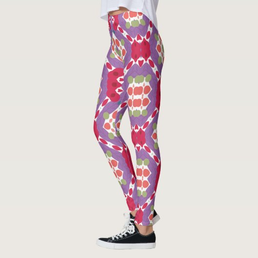 Hellfarbig Abstrakt Leggings (Links)
