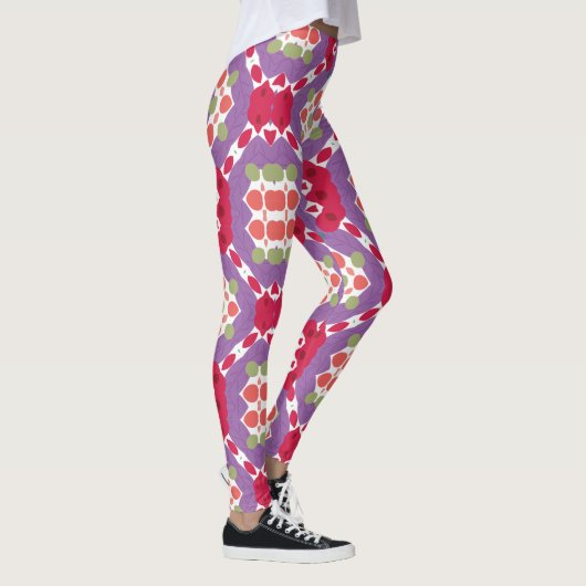 Hellfarbig Abstrakt Leggings (Rechts)