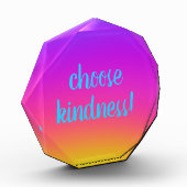 Hellfarbig "Choose Kindness" Fotoblock (Links)