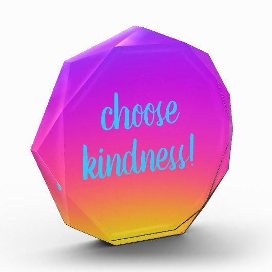 Hellfarbig "Choose Kindness" Fotoblock (Links)