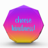 Hellfarbig "Choose Kindness" Fotoblock (Vorderseite)