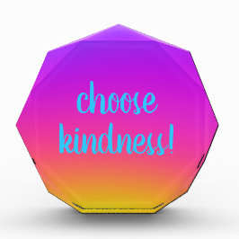 Hellfarbig "Choose Kindness" Fotoblock