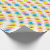 Hellfarbig gestreift geschenkpapier (Ecke)