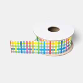 Hellfarbig Kariert Ripsband