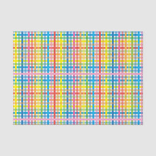 Hellfarbig Kariert Seidenpapier