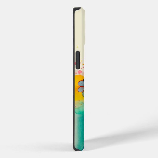 Hellfarbig Moderne Blume Case-Mate iPhone Hülle (Rückseite / Rechts)