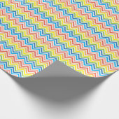 Hellfarbig Zickzack Geschenkpapier (Ecke)