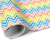 Hellfarbig Zickzack Geschenkpapier (Rolleneckpunkt)