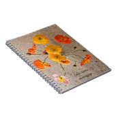 Hellfarbige Birthday Poppy Notizblock (Rechte Seite)