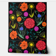 Hellfarbige Blume auf schwarz