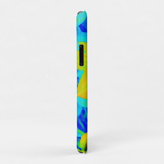 Hellfarbige gelborange Blume Personalisiert Case-Mate iPhone Hülle (Hinten/Rechts)