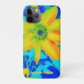 Hellfarbige gelborange Blume Personalisiert Case-Mate iPhone Hülle (Rückseite)