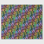 Hellfarbige Regenbogen-Confetti-Punkte Geschenkpapier (Flach)