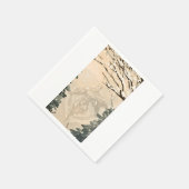 Hellfarbige Serviette (Ecke)