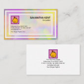 Hellfarbige Splash weiße Grenzen Babysitter Visitenkarte (Vorne/Hinten)