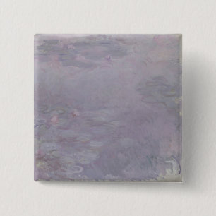 Hellfarbige Wasserlilien Claudes Monet   Button