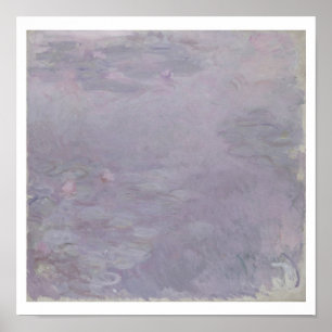Hellfarbige Wasserlilien Claudes Monet   Poster