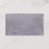 Hellfarbige Wasserlilien Claudes Monet | Visitenkarte (Rückseite)