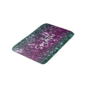 Hellfarbiger Glitzer Badematte (Schrägansicht)