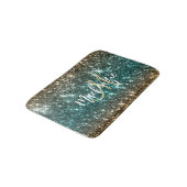 Hellfarbiger Glitzer Badematte (Schrägansicht)