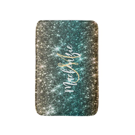 Hellfarbiger Glitzer Badematte (Vorderseite Vertikal)