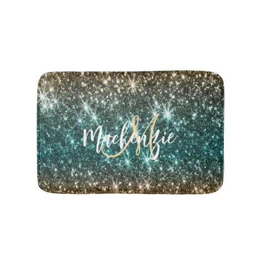 Hellfarbiger Glitzer Badematte (Vorderseite)