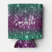 Hellfarbiger Glitzer Dosenkühler (Vorderseite)