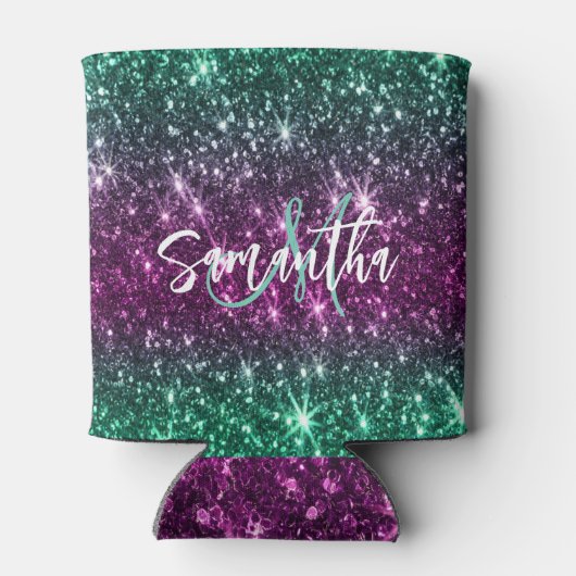 Hellfarbiger Glitzer Dosenkühler (Rückseite)