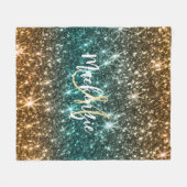 Hellfarbiger Glitzer Fleecedecke (Vorderseite (Horizontal))