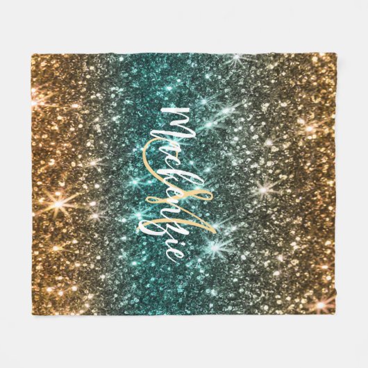 Hellfarbiger Glitzer Fleecedecke (Vorderseite (Horizontal))