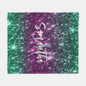 Hellfarbiger Glitzer Fleecedecke (Vorderseite (Horizontal))