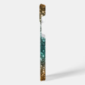 Hellfarbiger Glitzer iPhone Hülle (Linke Seite)