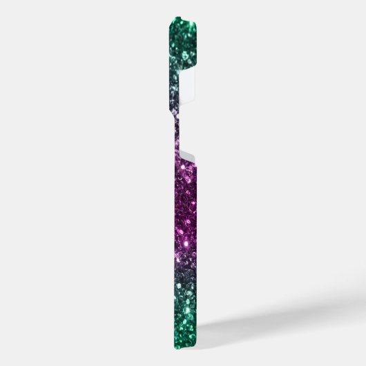 Hellfarbiger Glitzer iPhone Hülle (Linke Seite)