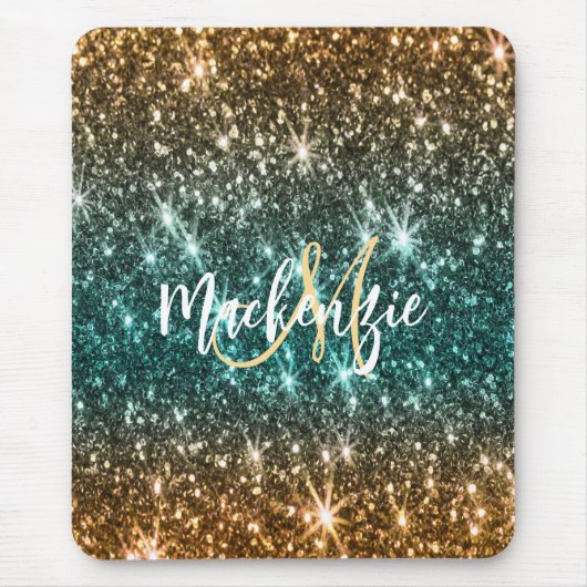 Hellfarbiger Glitzer Mousepad (Vorne)