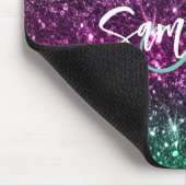 Hellfarbiger Glitzer Mousepad (Ecke)