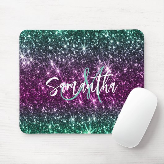 Hellfarbiger Glitzer Mousepad (Mit Mouse)