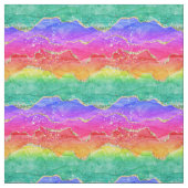 Hellfarbiger Regenbogen-Glitzer Gold Agate Stoff (Muster)