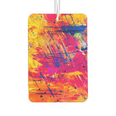 Hellfarbiger Spritzer Paint Abstrakt Autolufterfrischer (Rückseite)