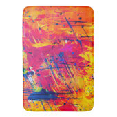 Hellfarbiger Spritzer Paint Abstrakt Badematte (Vorderseite Vertikal)