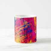 Hellfarbiger Spritzer Paint Abstrakt Kaffeetasse (Mittel)